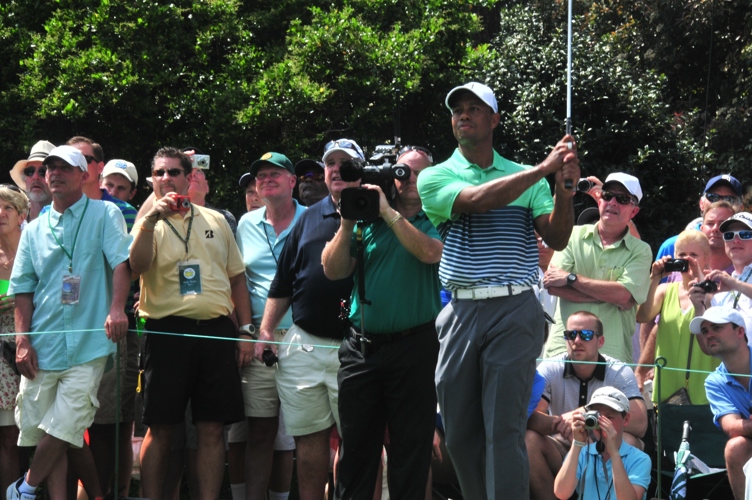 Tiger Woods at the Par 3 event Augusta