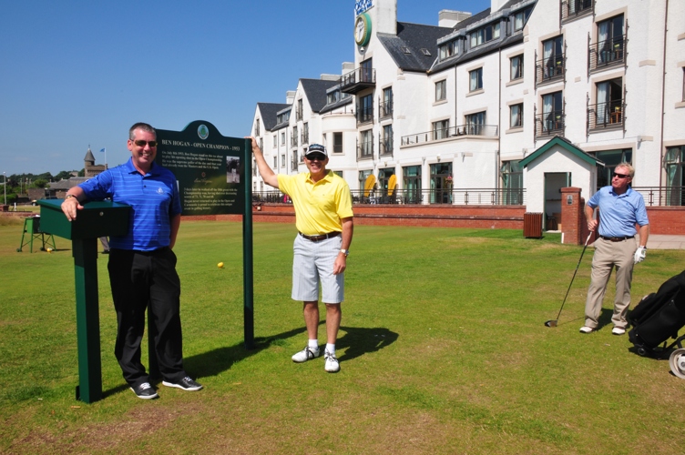 Director of golf and I at Carnoustie Golf Links Scotland