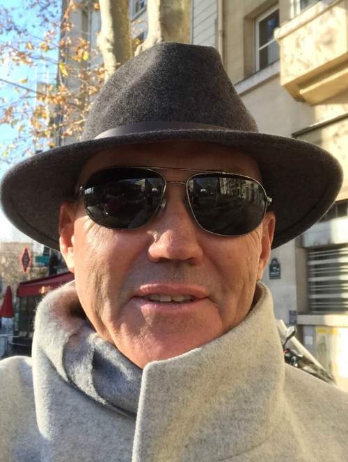 Well that's me rugged up in Paris during winter