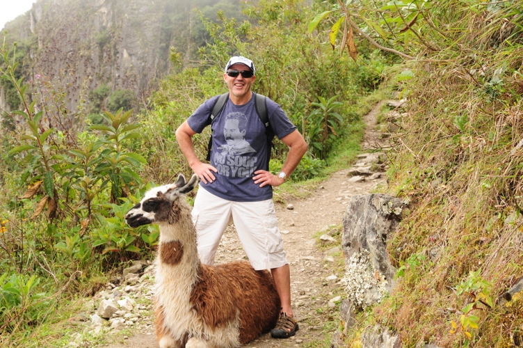 I met a friend hiking at Machu Picchu! 