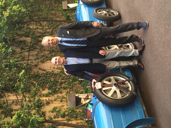 1928 supercharged bugatti - Myself and the owner - at the time the Australian consular general of Monaco