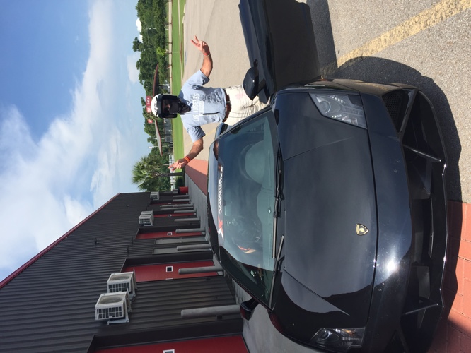 Track day in New Orleans - Lamborghini was a handful! 