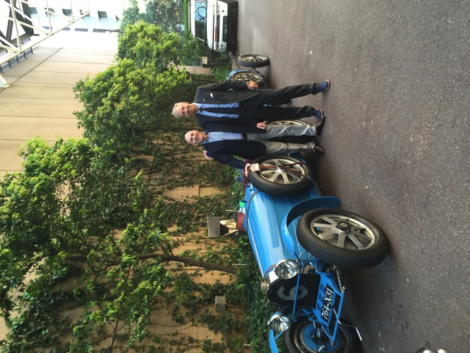 1928 supercharged bugatti - Myself and the owner - at the time the Australian consular general of Monaco