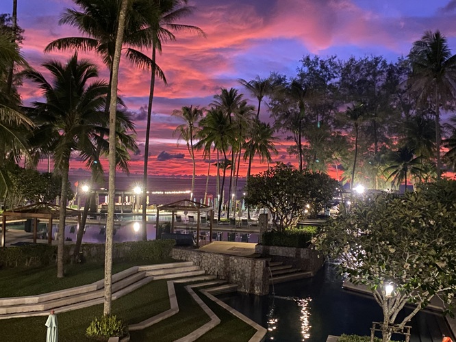 Sunset at Saii Hotel Bang Tao Beach