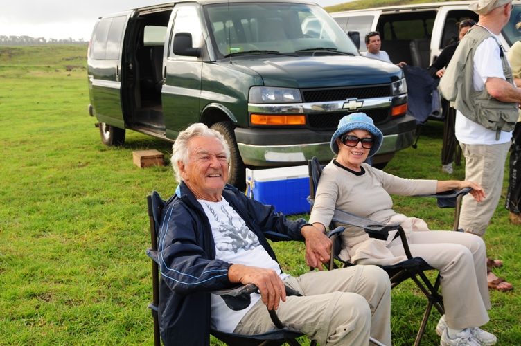 Bob and Blanche settling in