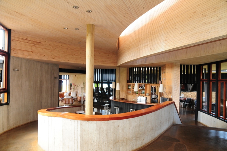 The bar at Explora Lodge