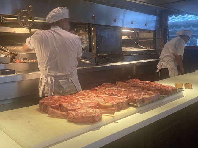 Steaks lined up at Don Julio Buenos Aires - voted best steak house in the world!