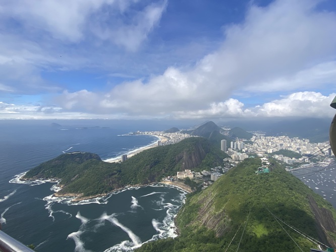 View from Sugar Loaf mountain Rio.