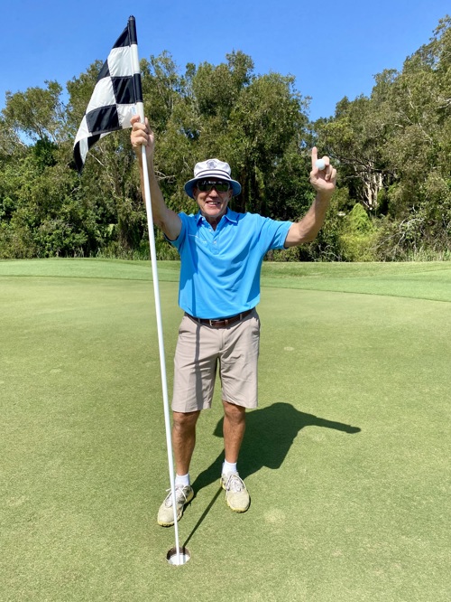 Another hole in one - 8th hole Noosa Springs Queensland Australia