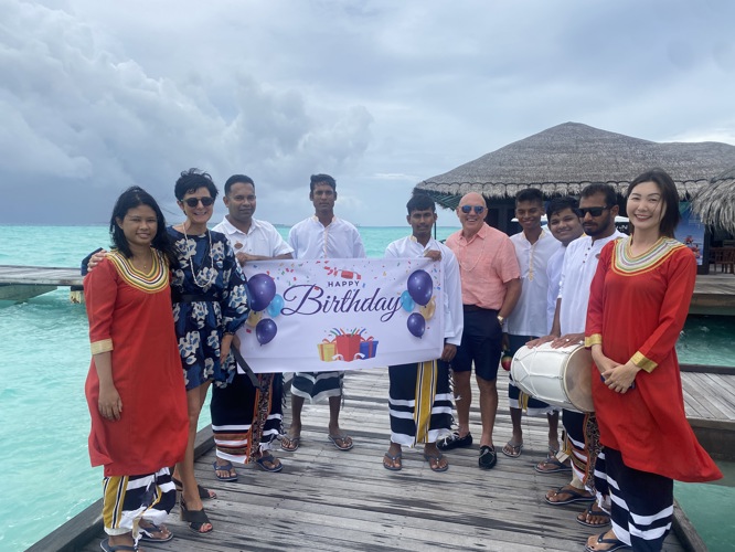 Arriving Taj resort Maldives