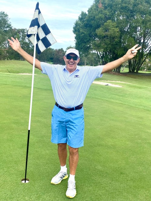 Hole in one 13th hole Noosa Springs March 2023