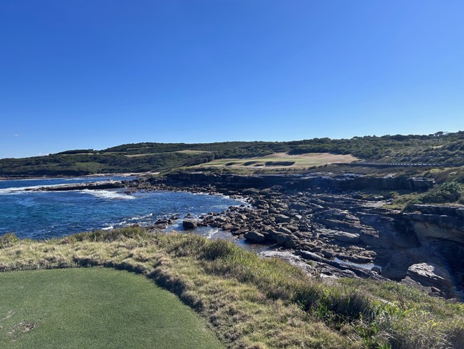 Revamped 6th hole...what a tee shot!