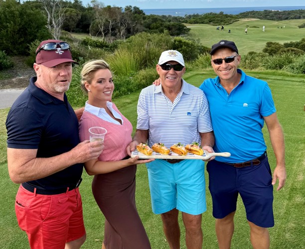 Paul Nora myself and Jeff at a 9 and dine