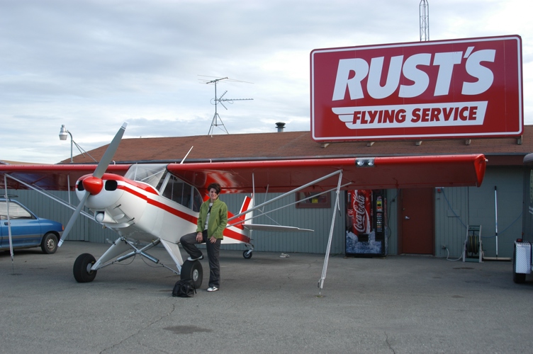 Anchorage - ready for take off to meet Kirsten Dixon at her remote lodge