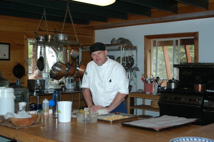 Chef preparing us dinner