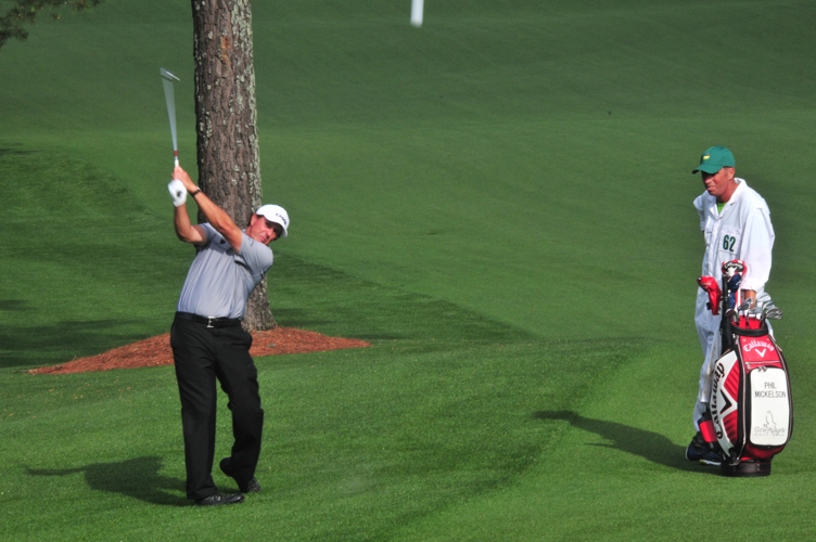 Phil during a practice round