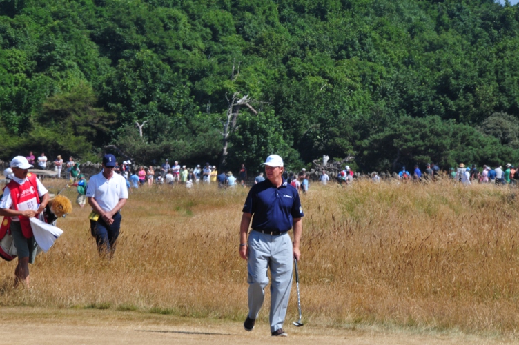 Ernie with the rough in teh background