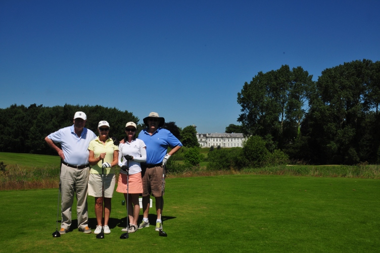 Stopped in Ireland on the way - Bob Blann on the left god rest his sole