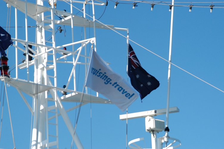 Flying the company flag