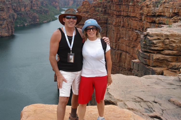 Blanche and I top of King Georges Falls