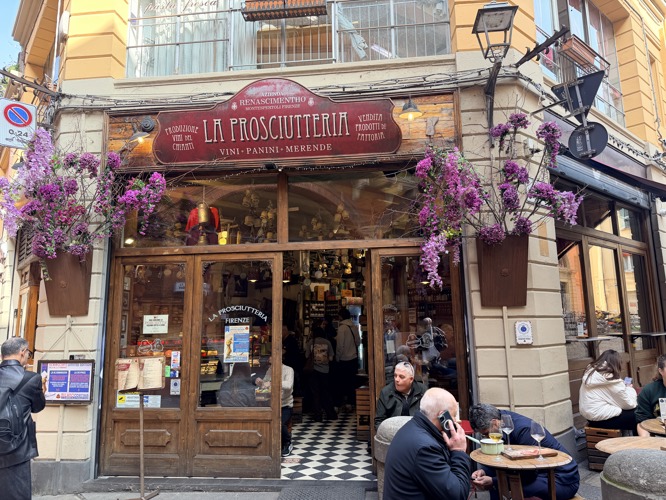 Famous sandwhich shop Bologna Italy